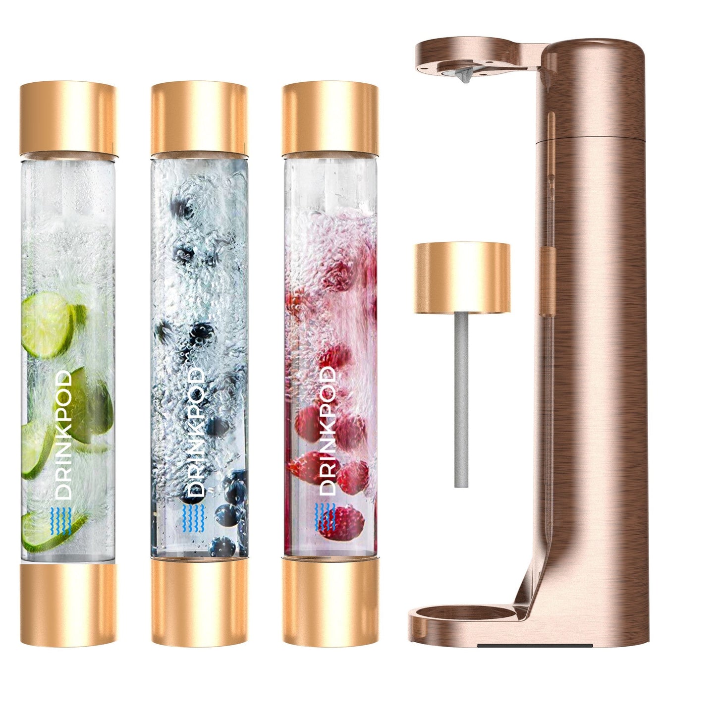 FIZZPod Soda Machine - Make Homemade Sparkling Water, Juice, Tea and Cocktail Drinks with Fruits & Candy-7